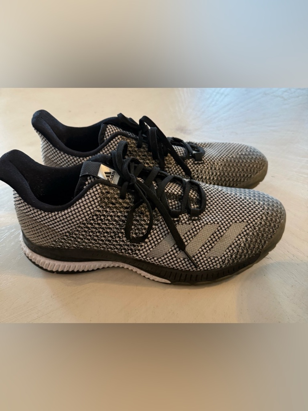 Adidas Crazyflight 2 Bounce Black and Gray Knit Volleyball Sneakers Women’s 8.5
